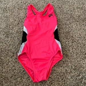 GK Pink, Silver, and Black Leotard